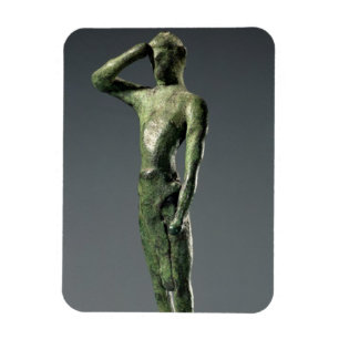 Íman Homem na oração, escultura de bronze grega arcai