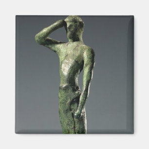 Íman Homem na oração, escultura de bronze grega arcai