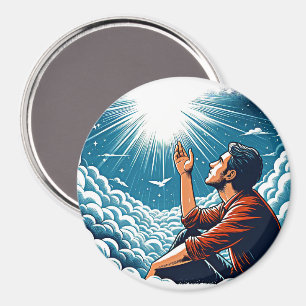 Íman Homem olhando para o céu falando com o gOD