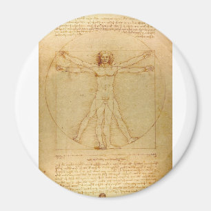 Íman Homem Vitruviano por Leonardo da Vinci