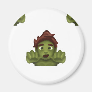 Íman homem zombie emoji