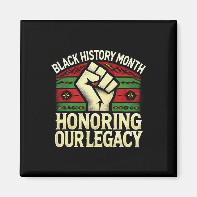 Íman Homenageando Nossa Legado Mês da História Negra He (Frente)