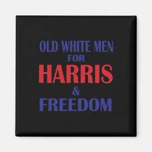 Íman Homens Brancos Para Harris E Liberdade Engraçados