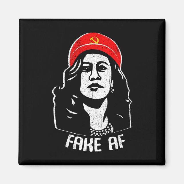 Íman Homens comunistas Falso Af Kamala Harris (Frente)