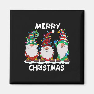 Íman Homens da Família Gnomos Xmas Feliz de Natal Mulhe