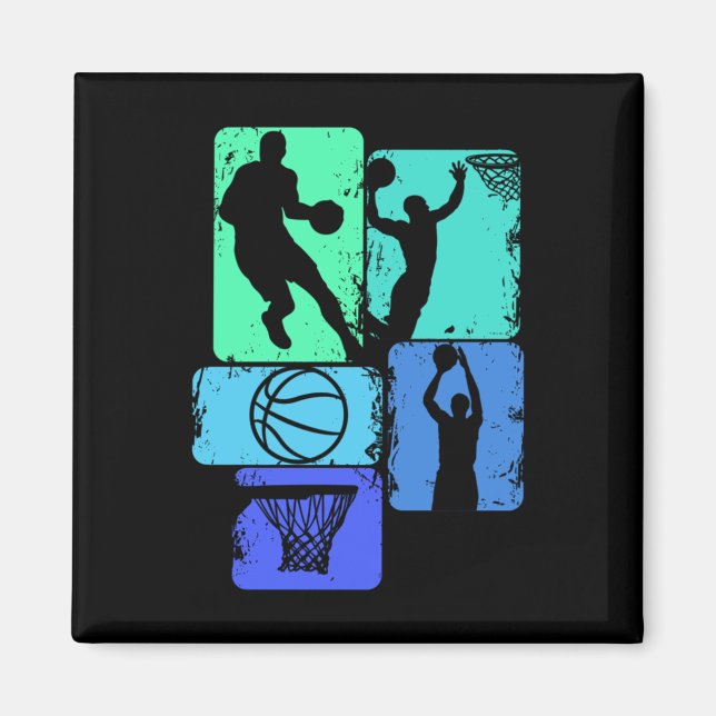 Íman Homens De Jogadores De Basquete (2) (Frente)
