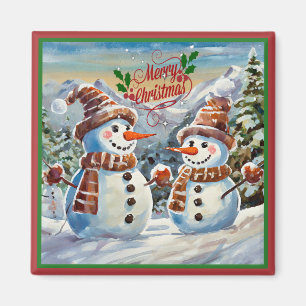 Íman Homens de Neve de Natal, Feliz Natal,