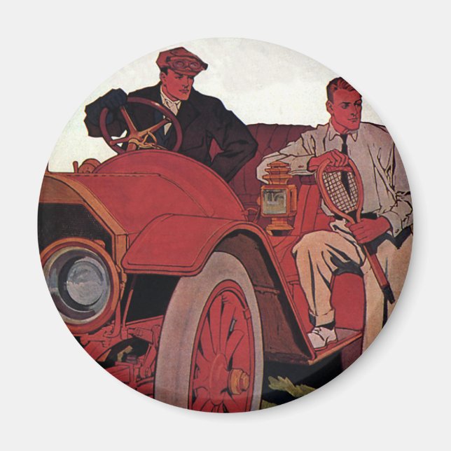 Íman Homens de Transporte Antigo Carro Conversível Anti (Frente)