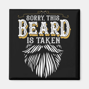Íman Homens Desculpe Esta Barba Está Ocupada País Retro