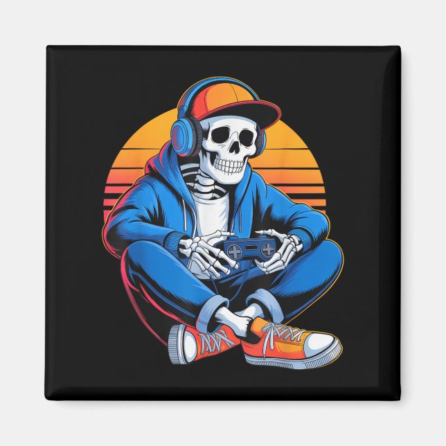 Íman Homens Dias de as Bruxas engraçados Crianças Esque (Frente)