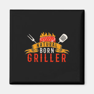 Íman Homens Divertido Churrasco Natural Grillador Nato