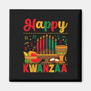 Íman Homens Felizes Kwanzaa Mulheres Kwanzaa Kinara Vel