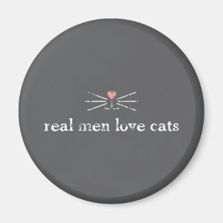 Íman Homens Reais Adoram Gatos