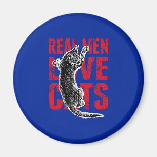 Íman Homens Reais Adoram Gatos