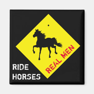 Íman Homens Reais Andam Cavalos e Festas / Magnetos Rod