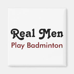 Íman Homens Reais Jogam Badminton