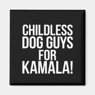 Íman Homens Sem Filhos e Com Cachorros para Kamala 2024