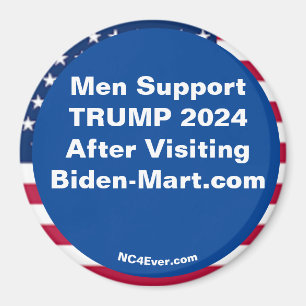 Íman Homens suportam o TRUMP 2024 após a Imã de geladei