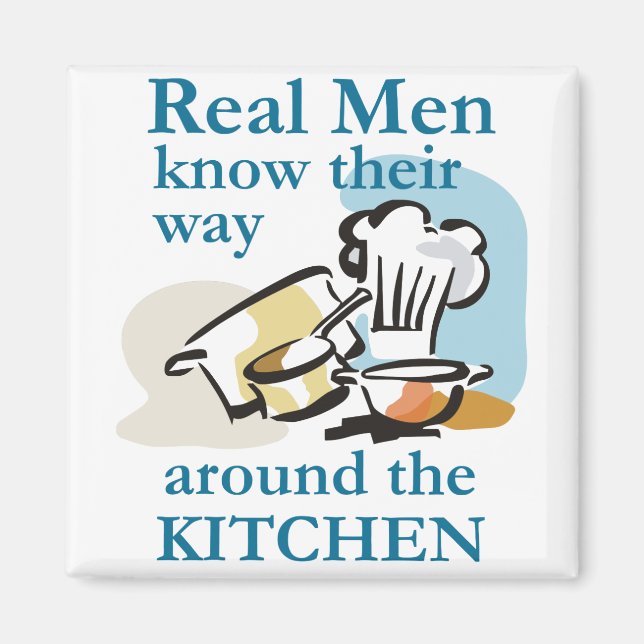 Íman Homens Verdadeiros Sabem (Frente)