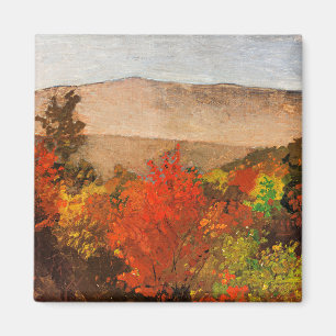 Íman Homer - Autumn Treetops, famosa pintura Postcard