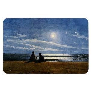 Íman Homer - Lua, pintura de arte
