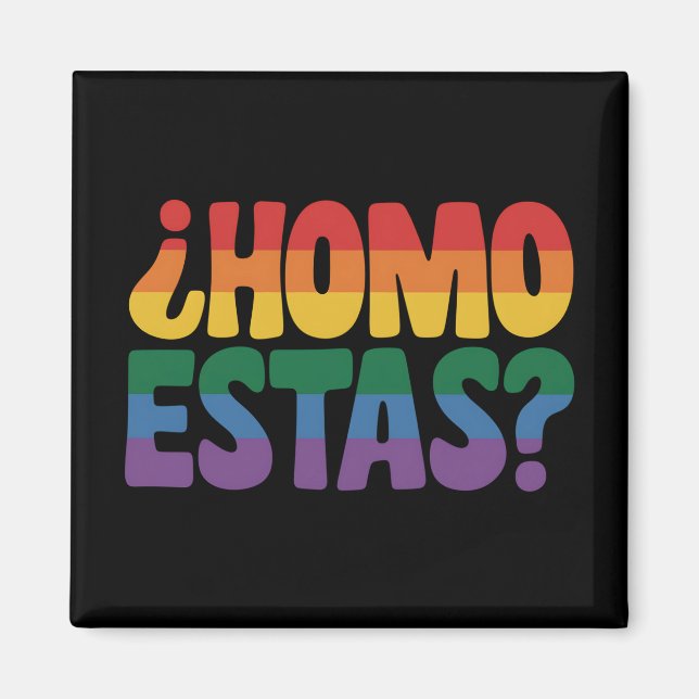 Íman Homo Está Funny Espanhol Gay Ally LGBTQ (Frente)