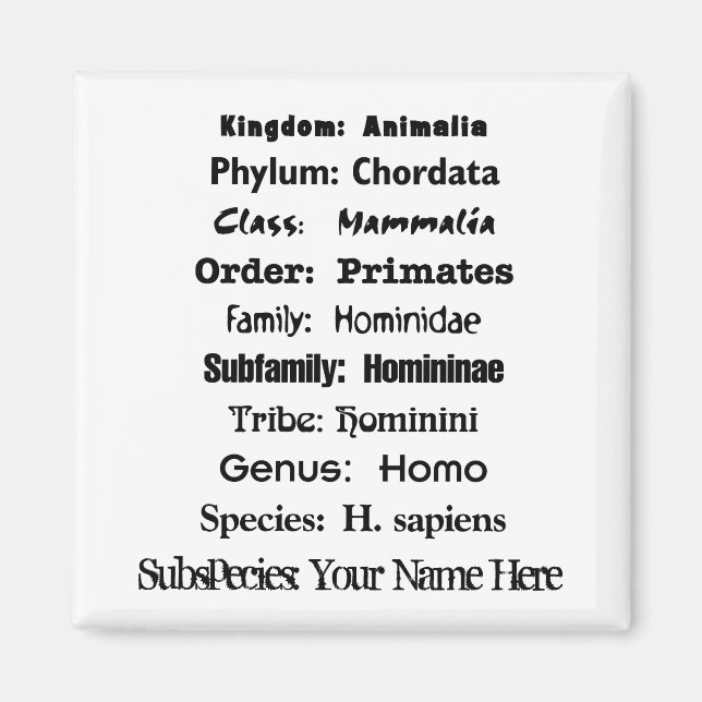 Íman Homo Sapien (Frente)