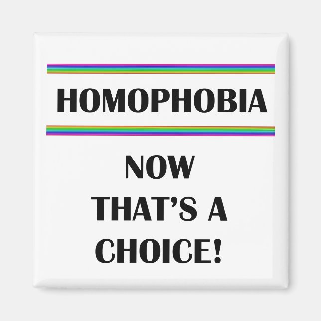 Íman Homofobia...Essa é uma escolha! (Frente)