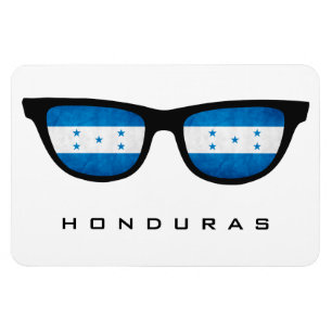 Íman Honduras Sombra texto personalizado e ímã de cor