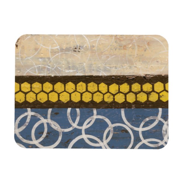 Íman Honey Comb Abstrato I (Horizontal)