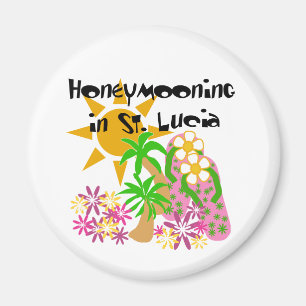 Íman Honeymooning em St Lucia