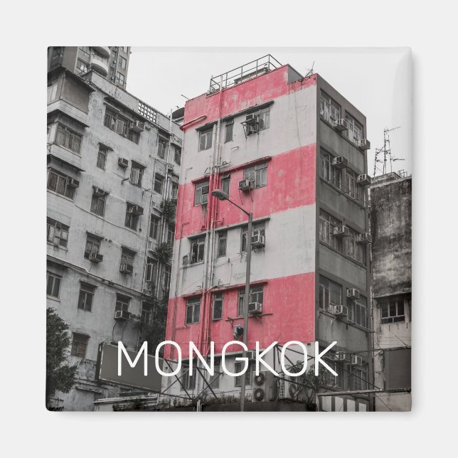 Íman Hong Kong Mongkok China Kowloon Fine Art Souvenir (Frente)