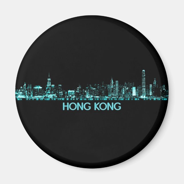 Íman Hong Kong Skyline (Frente)