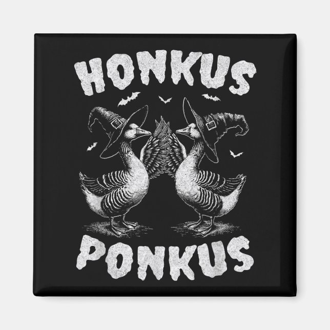 Íman Honkus Ponkus Ganso Engraçado Halloween (Frente)