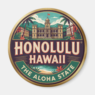 Íman Honolulu Capital Tropical de Viagem Memória