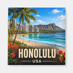 Íman Honolulu Havaí EUA Praia Waikiki Pacífico Viagem 