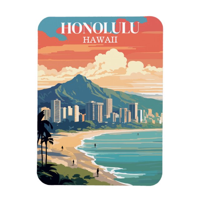 Íman Honolulu, Hawaii: Travel Vintage (Vertical)