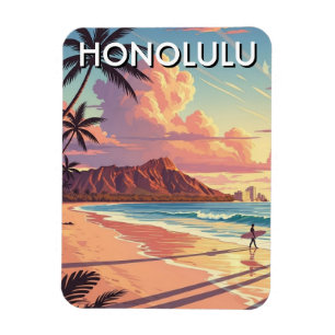 Íman Honolulu Praia Waikiki Oahu Havaí Viagem