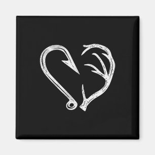 Íman Hook Antler Heart Love Pescar Peixes Caçadores Vea