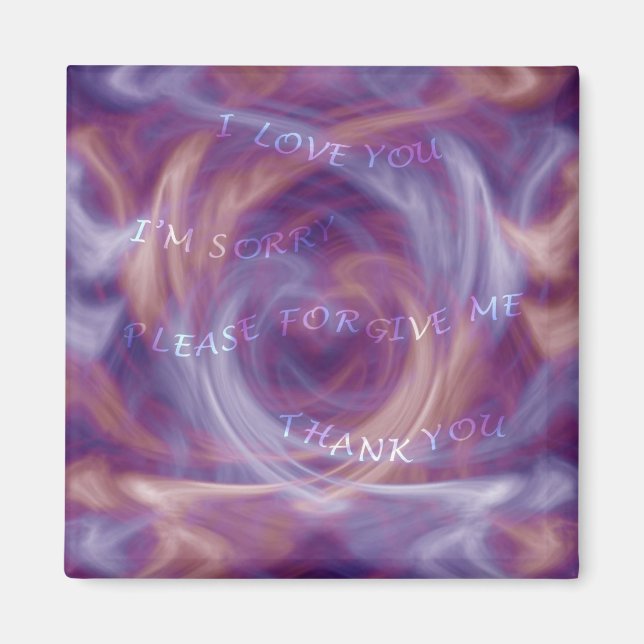 Íman Ho'oponopono Purple Smoke (Frente)