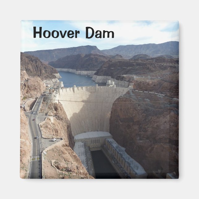 Íman Hoover Dam Nevada Photo Magnet Lake Mead (Frente)