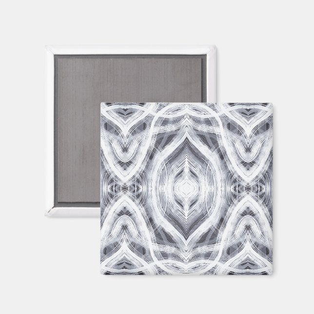 Íman Hope Abstract Light White Watercolor Art (Front/Back)