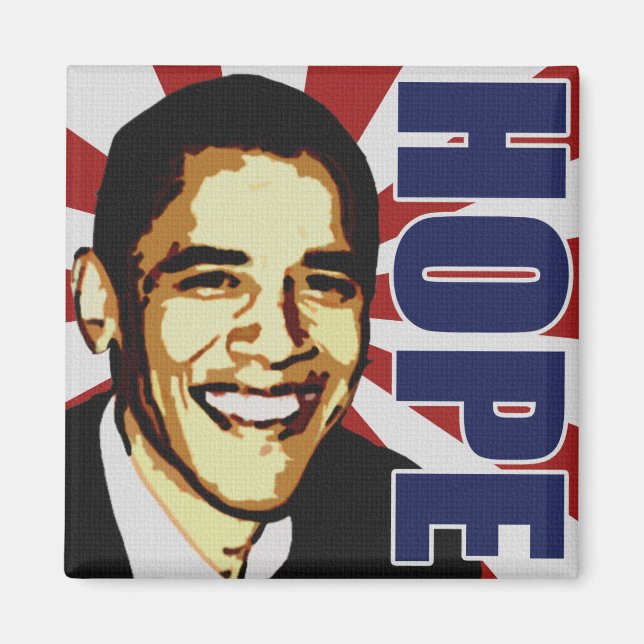 Íman Hope Barack Obama Magnet (Frente)