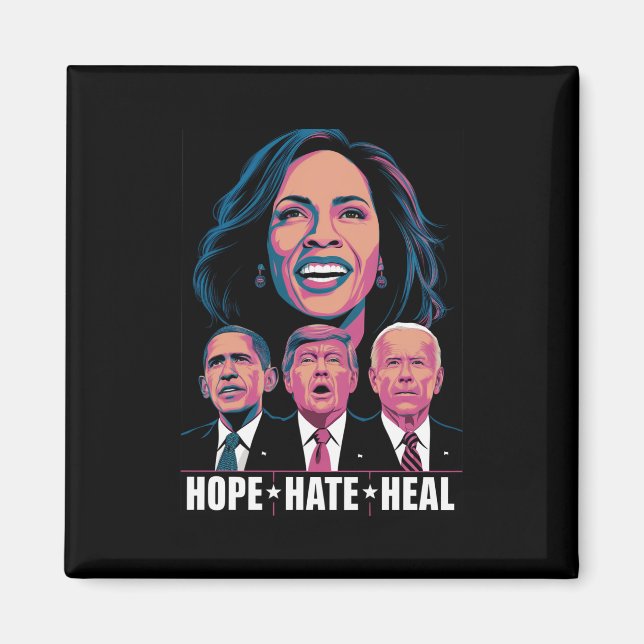 Íman Hope Hate Heal Rise Kamala 2024 (Frente)