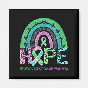 Íman Hope Leopard Rainbow Cancer Metastático da Mama Aw