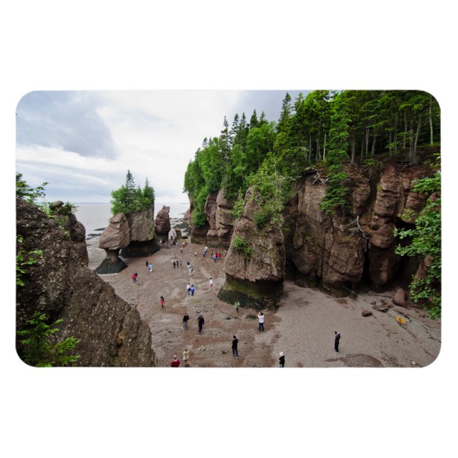 Íman Hopewell Rocks Low Tide Canada Flex Magnet (Horizontal)