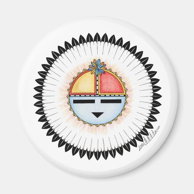 Íman Hopi Dawa (Sun) Magnet (Frente)