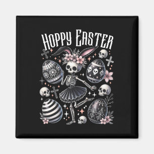 Íman Hoppy Easter Bunny Skeleton Dançando Páscoa assust
