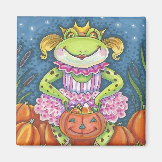Íman HOPPY HALLOWEEN BALLERINA PRINCESS MAGNET Squ (Frente)