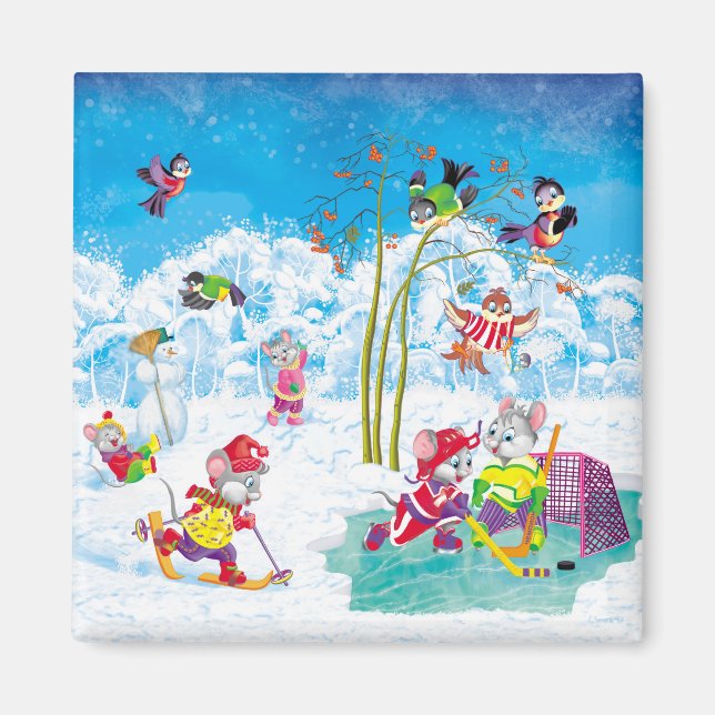 Íman hóquei (Frente)